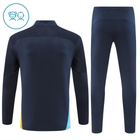 Dětské Olympique de Marseille Tréninkový Mikina 2024-25 Navy Čtvrt Zip
